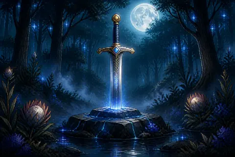 Excalibur in Midnight Stone game cover